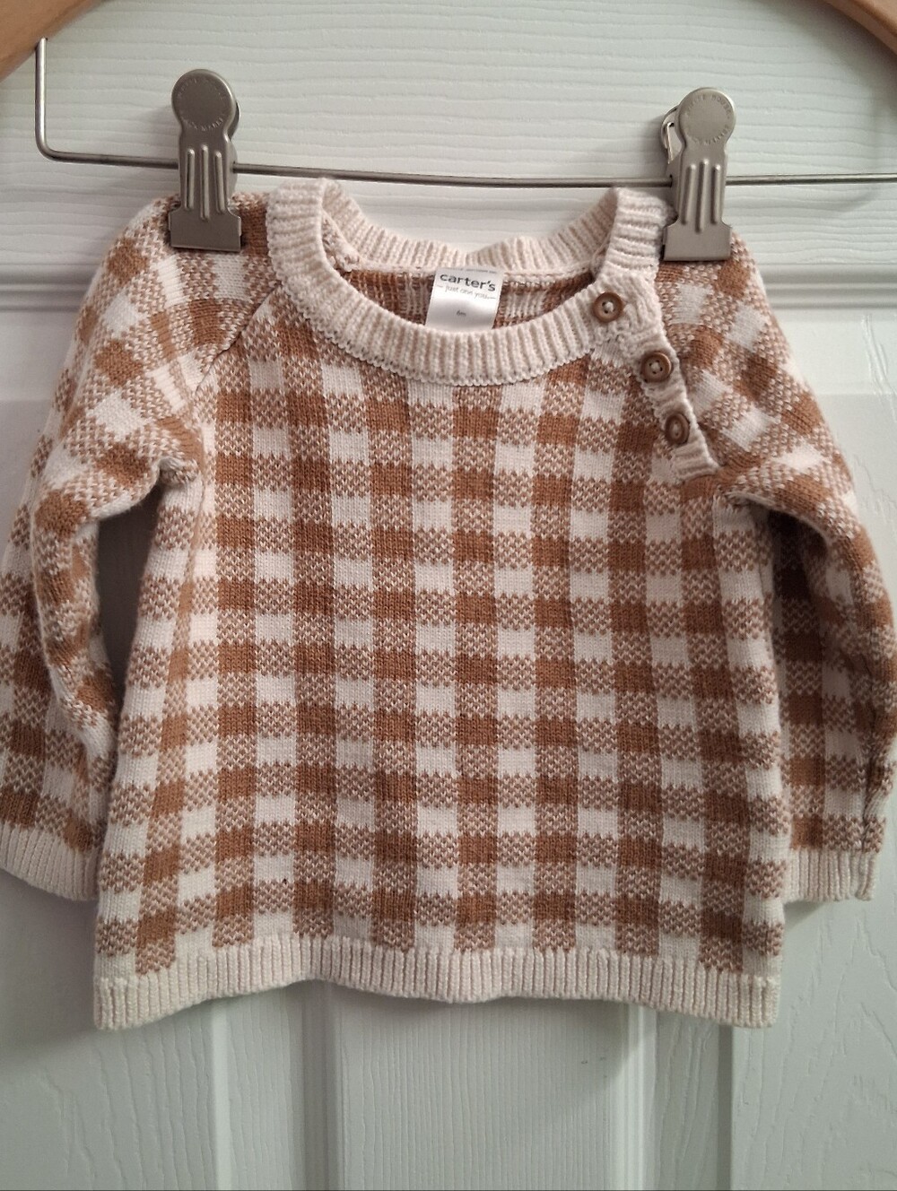 Carters 6 Months Plaid Fall Sweater